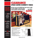 8 Ft Space Saver Table With Graphics Clearance